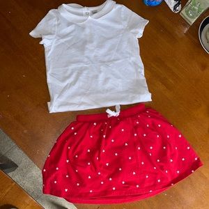 Two piece skirt/ blouse set